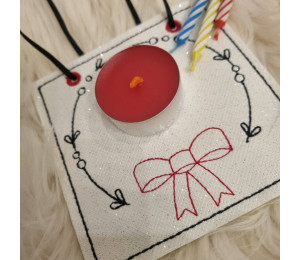 ADVENTSKALENDER 21. Dezember - Stickserie - ITH Kerzenteppich Tasche